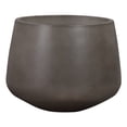 thumbnail image 1 of Armen Living Jardinière Ronde en Pierre 10 Pouces pour Intérieur/extérieur en Gris Foncé, 1 of 6