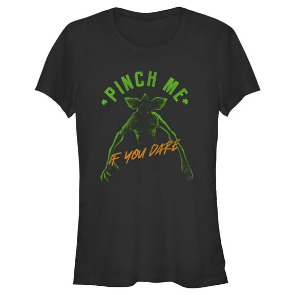 Netflix Junior's Stranger Things St. Patrick's Day Demogorgon Pinch Me If You Dare Graphic T-Shirt