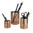 thumbnail image 3 of Danya B. Set of 3 Rose Gold Filigree Candle holder Hurricanes, Metal, 3 of 3