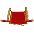 thumbnail image 5 of LuXeo Russell Teak Director Folding Chair, Red, 5 of 5