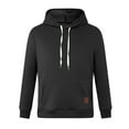 thumbnail image 4 of Rrunsv Men's Hoodies Pullover Lightweight Casual Sweatshirts Jackets Long Sleeve Sport Outdoor Drawstring Hoodie Trendy Clothes Black,4XL, 4 of 4