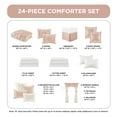 thumbnail image 4 of Regency Heights Luxury 24PCs Comforter Set with Window Curtains,Room in a Bag,Queen,3-Blush, 4 of 8
