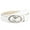 Silver buckle white, variant on New Star Buckle Unisex Men's and Women's Belt Retro Gothic Leather Belt for Young Men's Pants Trendy Design