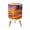 Color 4, variant on Small Trash Can with Lid Vintage Western Cowboy Horses Boots Retro Farmhouse Cowboy Hat 1.8 Gallon Dog Proof Trash Can Round Garbage Can Waste Bin Wastebasket for Bathroom Bedroom Living Room