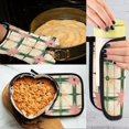 thumbnail image 5 of Yayeee Oven Mitts and Pot Holder Set of 4 Heat Resistant Kitchen Gloves Baking Hot Pad, Retro Green Stars, 5 of 5