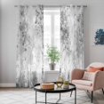 thumbnail image 5 of Contemporary Grey Tree Kitchen Curtains 96 Inch Length, Abstract Art Oil Paiting Grommet Top Bedroom Living Room Curtains, Light Filtering Cafe Curtain Drapes 2 Panels Set 104''x96'', 5 of 9