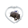 thumbnail image 1 of Animal Paper Break Shocks Hippos Mirror Travel Magnification Portable Handheld Pocket Makeup, 1 of 3