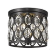 thumbnail image 5 of 3 Light Flush Mount In Metropolitan Style 12 Inches Wide By 9.75 Inches High-Chrome Finish Z-Lite 6010F12ch, 5 of 6