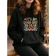 thumbnail image 3 of Motivational Reading Hoodie for Men Women, Pullover Hooded Sweatshirt, Cozy Cotton Poly Blend, Casual Reading Quotes Graphic Style, Comfortable Unisex Everyday, 3 of 5