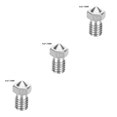 thumbnail image 4 of Justharion 3D Printer Nozzle Stainless Extrude Head Firm Printer Thread Removable Filament Nozzle No.05 3Set, 4 of 6