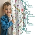 thumbnail image 3 of Blackout Kids Curtains,Pioneer Flower Floral Print Pattern Childrens Insulated Curtains Set Of 2,Bedroom Essentials,Toddler Room Decor 42"x54", 3 of 5