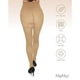 thumbnail image 6 of MeMoi Women's Maternity Opaque 80-Denier Tummy-Support Comfort Tights, L-XL, Cork, 6 of 9