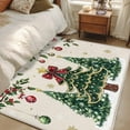 thumbnail image 4 of Hallway Runner Rugs 2.7x5 Ft, Green Christmas Tree Non Slip Area Rugs for Kitchen Bedroom Entryway, Xmas Ball Winter Rustic Washable Carpet Runner Rug Floor Mats for Bedroom Home Decor, 4 of 9