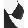thumbnail image 4 of ZAFUL for Women Sexy Prom dress Cocktail Party Dress Backless Bra Cutout Jersey Halter Slinky Dress Black S, 4 of 5