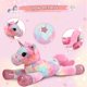 thumbnail image 3 of Peluche de peluche con forma de unicornio gigante, 1,1 m, con almohada, 3 of 7