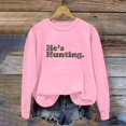 thumbnail image 6 of zaveiop Hes Hunting Sweatshirt for Women Vintage He's Hunting Season Sweatshirt & Hoodie (Z1-Pink, M), 6 of 6