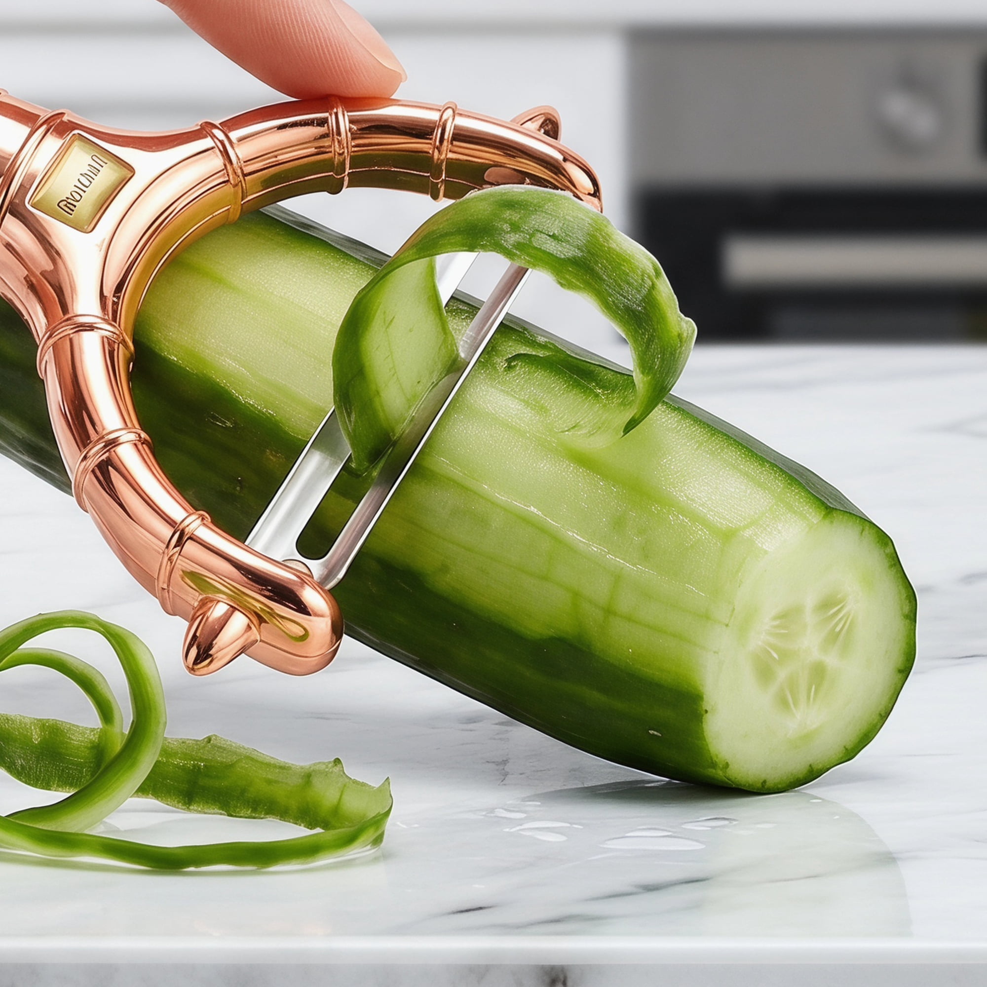 Unique Bargains Stainless Steel Thickened Peeler with Hanging Hole Gold-1 6.4" x 3.1"
