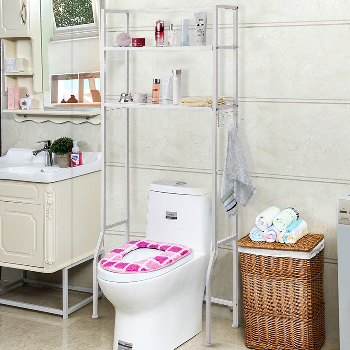 2 Tire E Saver Storage Rack Over Washing Machine Laundry Over Washing Machine Laundry