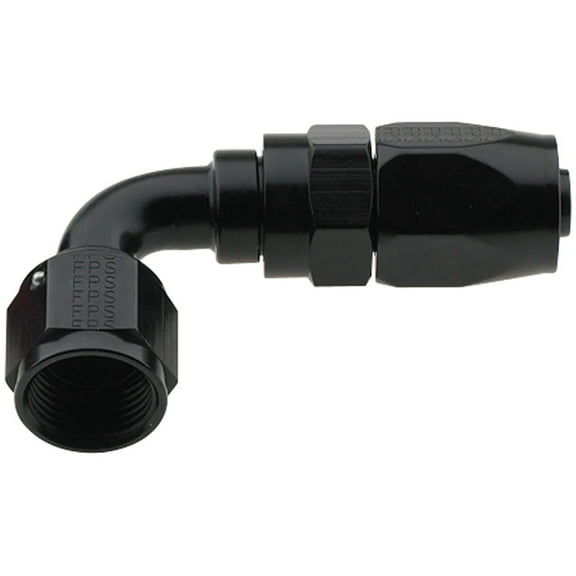Fragola Performance Systems 229006-Bl Hose Fitting #6 90 Degree Pro-Flow Black