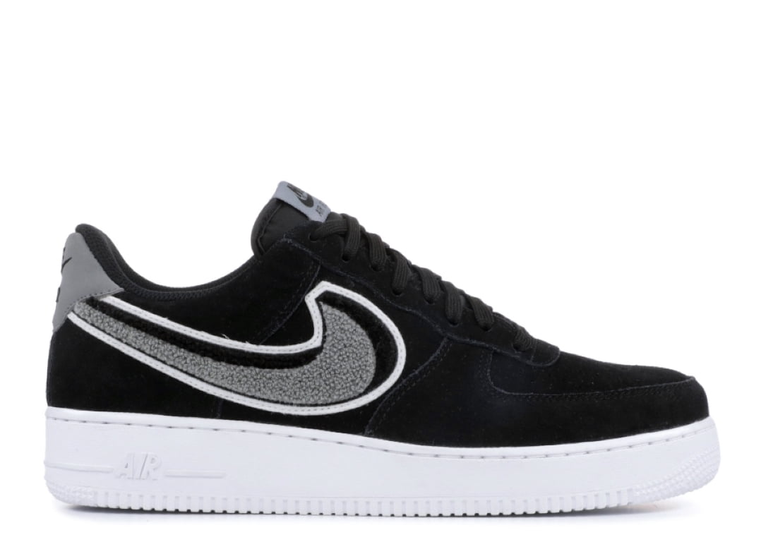 nike air force 1 07 lv8 chenille swoosh black