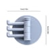 thumbnail image 4 of Gancho para puerta de cocina, colgador autoadhesivo, herramientas montadas en la pared, ajustable, sin perforaciones, soporte para el hogar, Organizadores de utensilios de cocina gris 5 piezas Billuyoard HA009845-01, 4 of 6