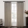 thumbnail image 4 of Jainmy Pinch Pleated Sheer Curtains,Drapes Back Tab Pleat Hooks Rings,Neutral Boho Window Curtains Living Room Bedroom,2 Panels,Dark Flax,40"×90", 4 of 9