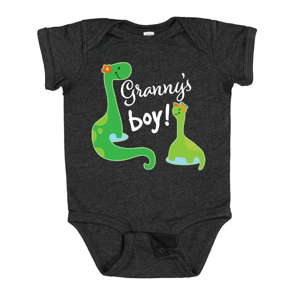 Inktastic Granny Boy Grandson Dinosaur Boys Baby Bodysuit