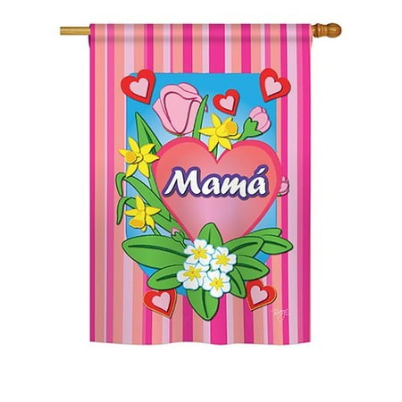 UPC 710320000054 product image for Breeze Decor Mam  Impressions House Polyester 3.3x2.3 ft Garden Flag | upcitemdb.com