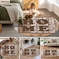 thumbnail image 5 of Round Rug 3.3Ft Washable Non-Slip, Vintage Farmhouse Circle Area Rugs for Living Room Bedroom, Retro Home Text Country Star Wooden Indoor Floor Mats Carpet Runner for Home Decor Aesthetic, 5 of 8