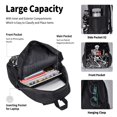 thumbnail image 4 of Easygdp Vintage Black white Plant skull Mochila para Niños y Niñas con Set de Caja de Almuerzo y Estuche para Lápices 3 en 1, Mochila Escolar Estampada para Adolescentes, 4 of 7