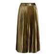 thumbnail image 3 of Free Assembly Women’s Pleated Metallic Maxi Skirt, Sizes XS-XXXL, 3 of 4