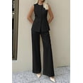 thumbnail image 4 of PRETTYGARDEN Women's 2 Piece Sets Summer Work Clothes Sleeveless Blazer Vest Pants Suits Spring Business Casual Outfits, 4 of 7
