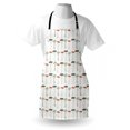 thumbnail image 3 of Mushroom Apron Pattern with Pale Colored Boletus Porcini Amanita Toadstools Retro Organic Food, Unisex Kitchen Bib Apron with Adjustable Neck for Cooking Baking Gardening, Multicolor, by Ambesonne, 3 of 3