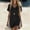 Black, variant on Women Summer Dresses V Neck, Women's Casual Cotton Linen Midi Shift Dress,Women's & Women's Plus Brown,Size S-5XL