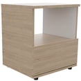 thumbnail image 2 of Mesa Noche Camel Rovere/Blanco Madera Aglomerada Excelsior, 2 of 5