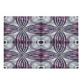 thumbnail image 1 of Vintage Cutting Board, Vintage Style Geometrical Ornament Stripes and Circles in Vibrant Colors Print, Decorative Tempered Glass Cutting and Serving Board, Large Size, Lavender Plum, by Ambesonne, 1 of 1