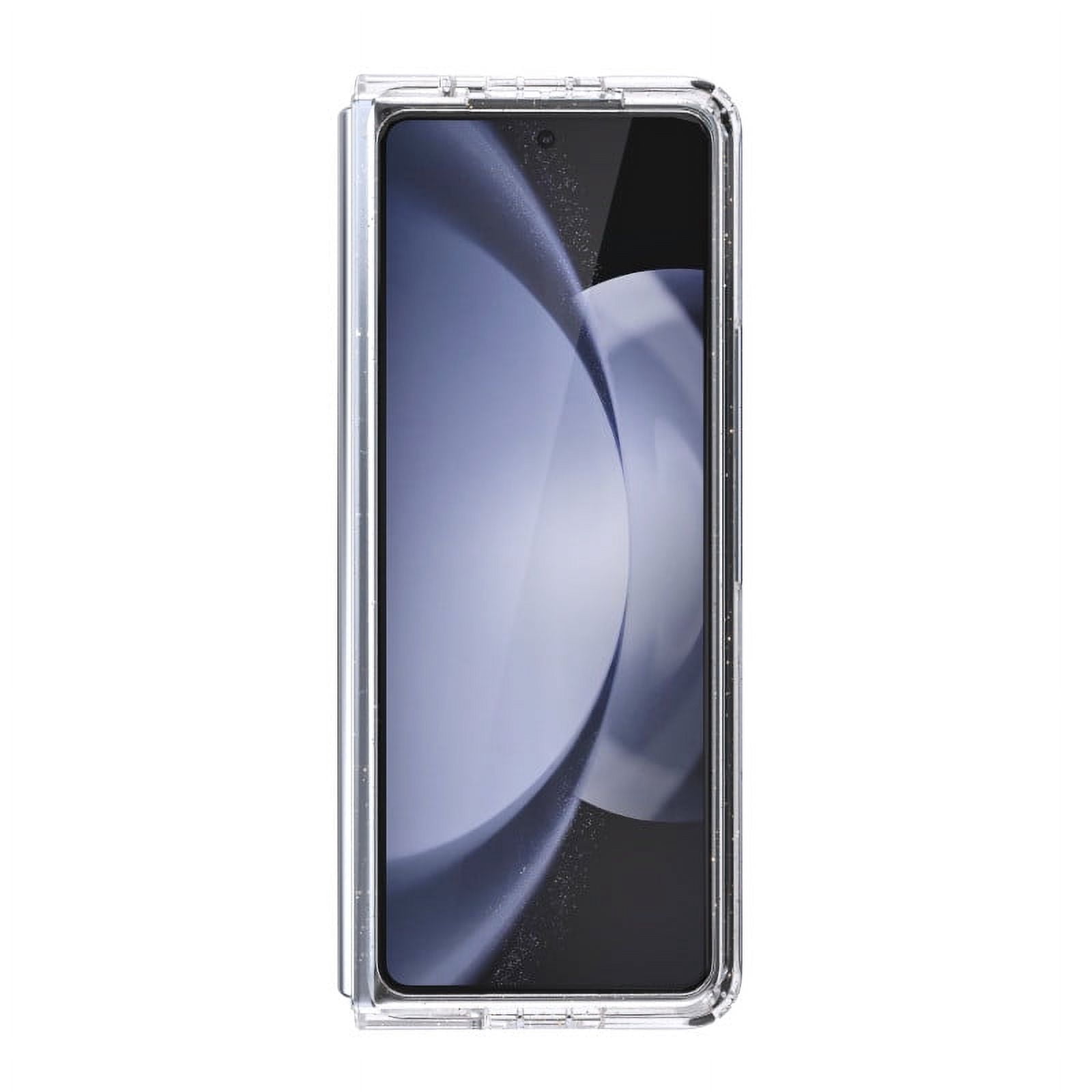 Speck Galaxy Fold 5 Presidio Perfect Clear Fold with Glitter Phone Case in Clear with Glitter