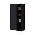 thumbnail image 3 of Miekor Furniture Austin 1-Drawer Armoire Closet Black B5A8301, 3 of 7