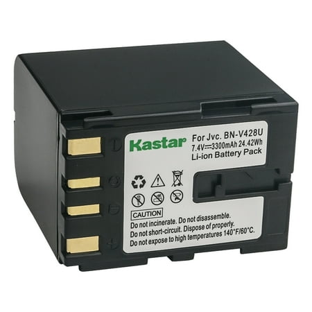 Kastar BN-V428 Battery 1-Pack Replacement for JVC GR-D92  GR-D93  GR-D93US  GR-D94  GR-D94US  GR-D95US  GR-D230  GR-D200US  GR-D220  GR-D225  GR-D228  GR-D230  GR-D230US  GR-D231  GR-D238 Camera