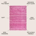 thumbnail image 2 of JONATHAN Y MOROCCAN HYPE 4 x 6 Area Rug, Boho Vintage Diamond - Fuchsia/Ivory, MOH101G-4, 2 of 2