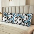 thumbnail image 6 of Body Pillow Cover, Football Soccer Ball Body Pillow Cases with Zipper Soft Breathable Smooth Skin Friendly Long Pillow Case 20x60 inches, 1Pcs, 6 of 7
