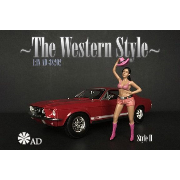 The Western Style II, Orange and Pink - American Diorama 38202 - 1/18 scale Figurine - Diorama Accessory