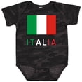 thumbnail image 3 of Inktastic Italy Flag & Italia Black Border Boys or Girls Baby Bodysuit, 3 of 5
