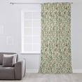thumbnail image 3 of Christmas Semi Sheer Curtains Drapes for Living Room,Bedroom,French Doors Window 84 Inches Long,Xmas Botanical Berry Red Green Watercolor Rustic Rod Pocket Chiffon Curtain Drapery Voile Drape Panel, 3 of 6