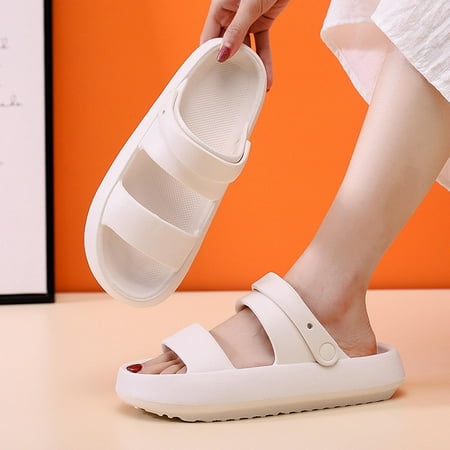 

Qepwscx Sparkly Sandals Silver Sandals Women Men Anti-Slip Couple Sandals Open Toe Summer Slippers Casual Beach Shoes Sandals Women