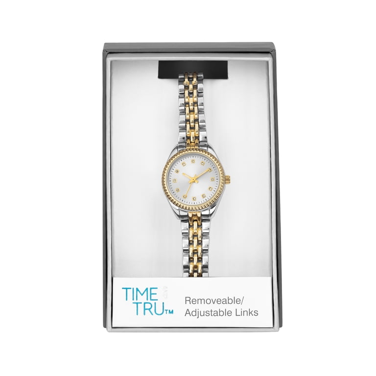 Time and Tru Women's Two-Tone Metal Bracelet Watch photo 4