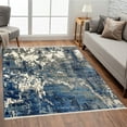thumbnail image 3 of Luxe Weavers Bohemian Abstract Blue 8'4" x 12'6" Area Rug Fringed Modern Carpet, 3 of 10