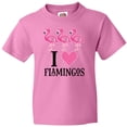 thumbnail image 3 of Inktastic I Love Flamingos Pink Bird Youth T-Shirt, 3 of 5