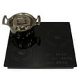 thumbnail image 6 of True Induction TI-3B Built-In 24" 3-Burner Induction Glass-Ceramic Cooktop, UL858 Certified, 3300W, 6 of 13