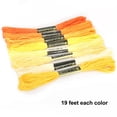 thumbnail image 2 of Advancent Juego de hilos de bordado de algodón Multicolor, artesanía DIY, ovillos de costura suaves que no destiñen, muñequera para manualidades, 7,5 Artesanía No.04 Advancent HA009216-04, 2 of 6